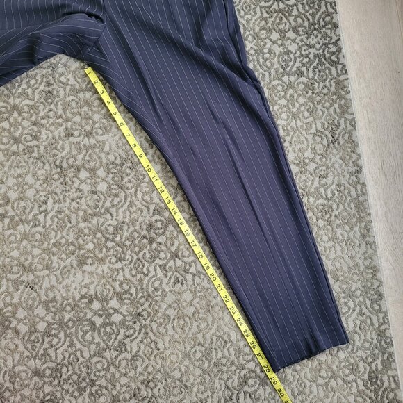 Liverpool Women’s Pinstripe Navy Blue Stretch Pants Size 14/32 - Picture 9 of 12